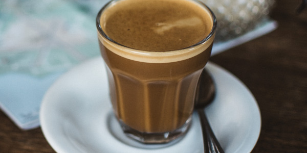 Preparation of flat white coffee
