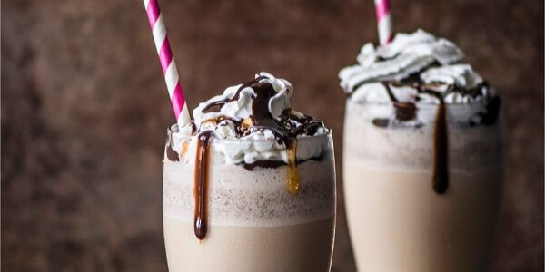 Preparation of coffee frappé