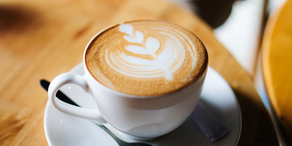 Preparing cappuccino coffee